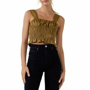 Endless Rose Smocked Ruffle Top Small